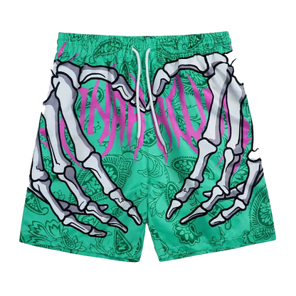 DAMNED CULT SKULL HANDS SHORTS - Damned Cult