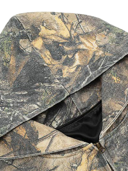 DAMNED CULT WOOD CAMOUFLAGE JACKET - Damned Cult