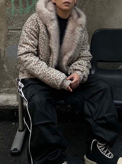 DAMNED CULT LEOPARD FUR JACKET - Damned Cult