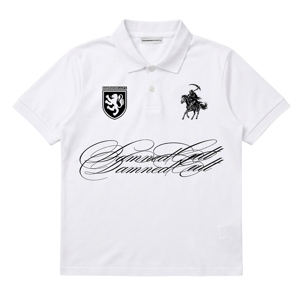 DAMNED POLO TEE WHITE