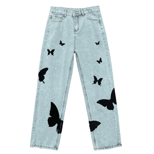 DAMNED CULT BUTTERFLY JEANS - Damned Cult