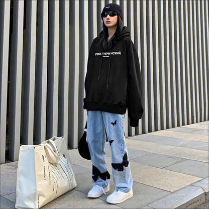 DAMNED CULT BUTTERFLY JEANS - Damned Cult
