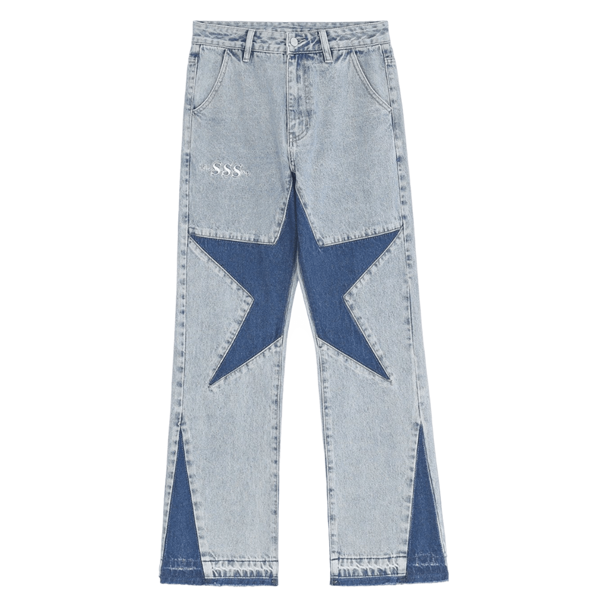 DAMNED CULT PATCH 5 STAR JEANS