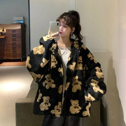 DAMNED CULT BEAR FUR HOODIE - Damned Cult
