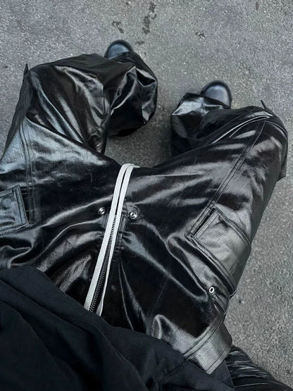 DAMNED CULT BLACK LEATHER PANTS - Damned Cult