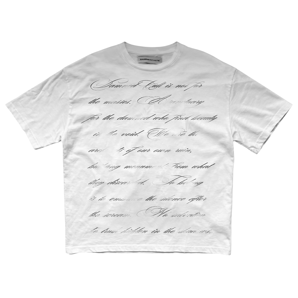CURSED LETTERS TEE