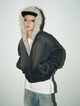 Görseli Galeri görüntüleyiciye yükleyin, DAMNED CULT DENIM FUR JACKET
