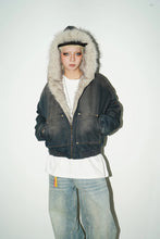Görseli Galeri görüntüleyiciye yükleyin, DAMNED CULT DENIM FUR JACKET
