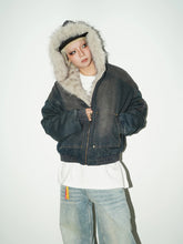 Görseli Galeri görüntüleyiciye yükleyin, DAMNED CULT DENIM FUR JACKET
