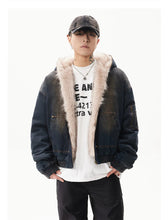 Görseli Galeri görüntüleyiciye yükleyin, DAMNED CULT DENIM FUR JACKET
