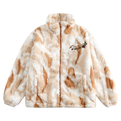 DAMNED CULT ORANGE SHERPA JACKET - Damned Cult