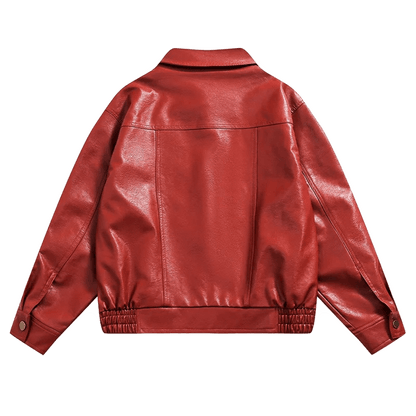 DAMNED CULT RED LEATHER JACKET - Damned Cult