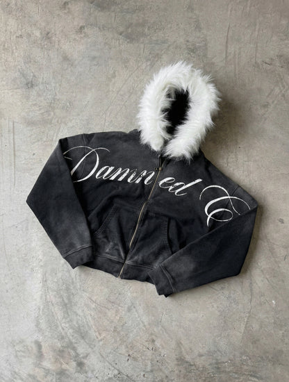 BADCULT SUN FADED FUR HOODIE