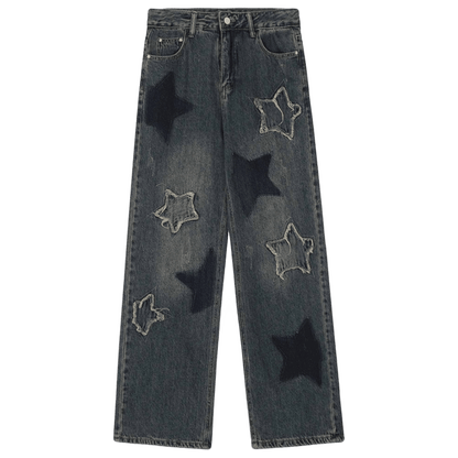 DAMNED CULT PENTAGRAM STAR JEANS - Damned Cult