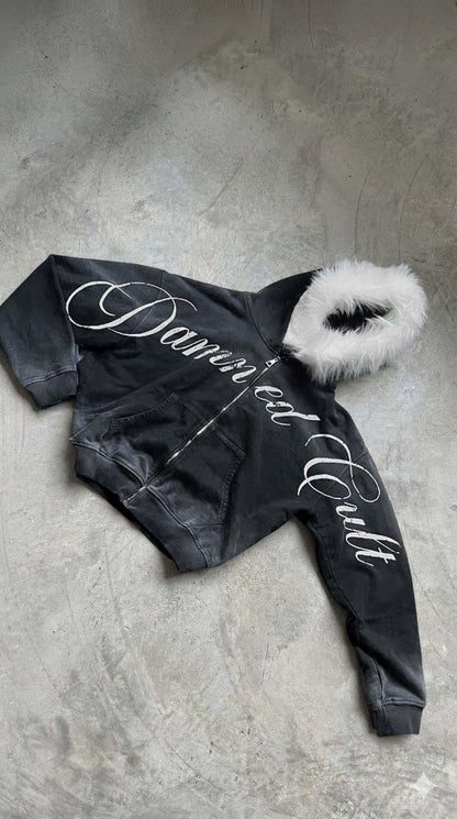 BADCULT SUN FADED FUR HOODIE