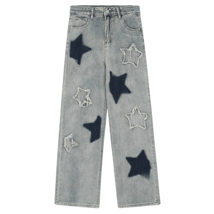 DAMNED CULT PENTAGRAM STAR JEANS - Damned Cult