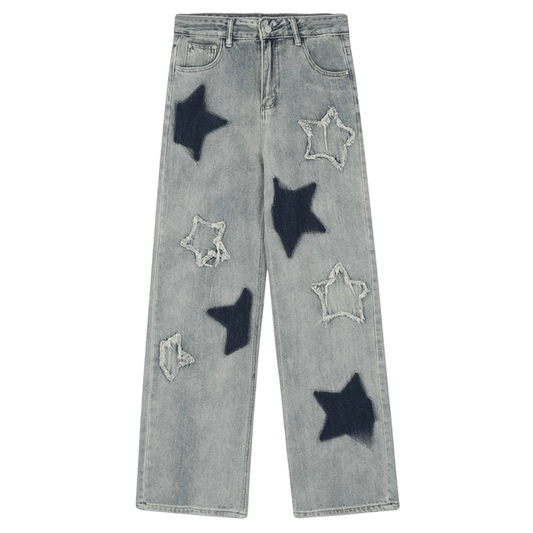 DAMNED CULT PENTAGRAM STAR JEANS - Damned Cult