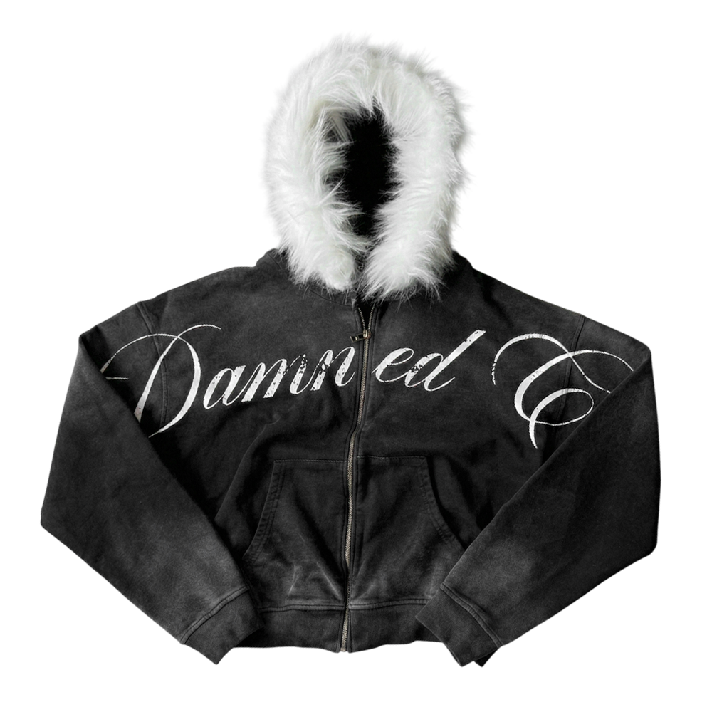 BADCULT SUN FADED FUR HOODIE