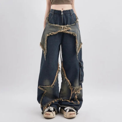 DAMNED CULT STAR PATCH PANT - Damned Cult