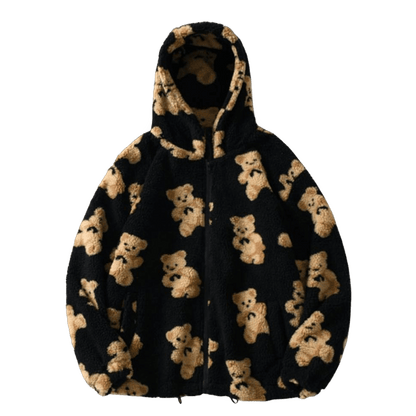 DAMNED CULT BEAR FUR HOODIE - Damned Cult