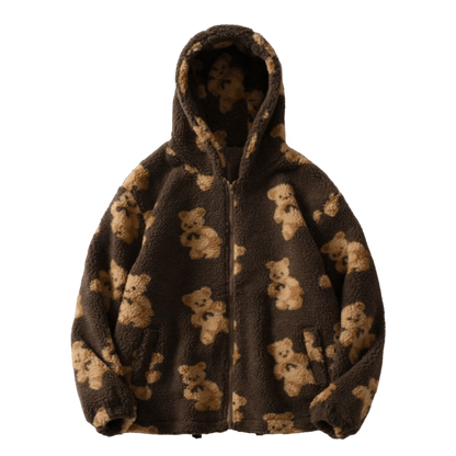 DAMNED CULT BEAR FUR HOODIE - Damned Cult