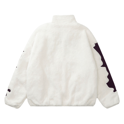 DAMNED CULT BONE SHERPA JACKET - Damned Cult