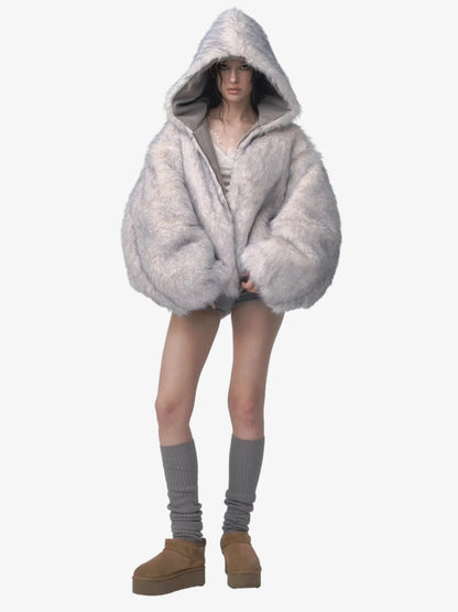 DAMNED CULT REVERSIBLE FUR JACKET