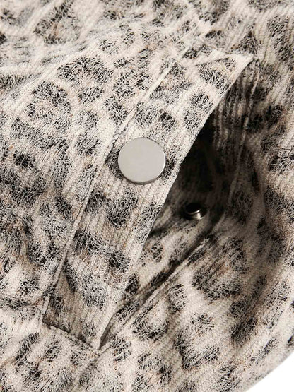 DAMNED CULT LEOPARD FUR JACKET - Damned Cult