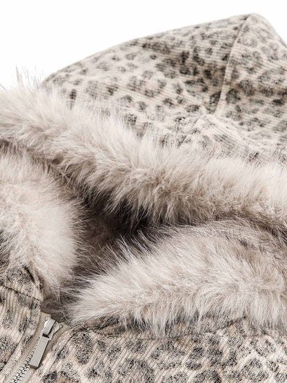 DAMNED CULT LEOPARD FUR JACKET - Damned Cult