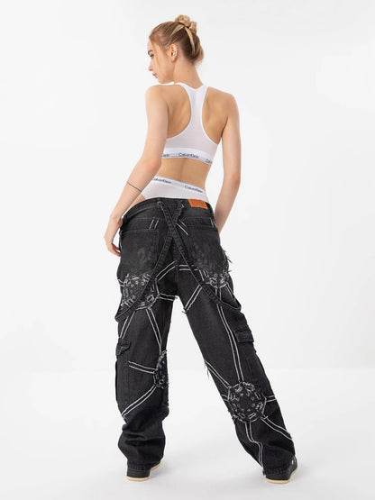 DAMNED CULT SPIDER WEB PANT - Damned Cult