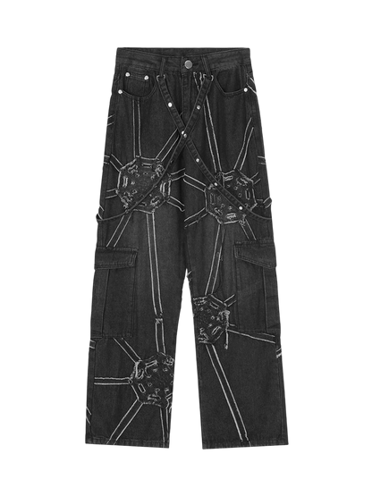 DAMNED CULT SPIDER WEB PANT - Damned Cult