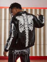 Görseli Galeri görüntüleyiciye yükleyin, DAMNED CULT BONE LEATHER JACKET
