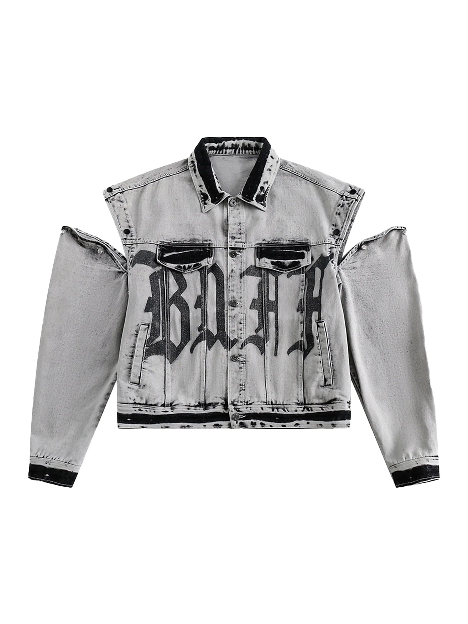 DAMNED CULT DENIM DISTRESSED JACKET - Damned Cult