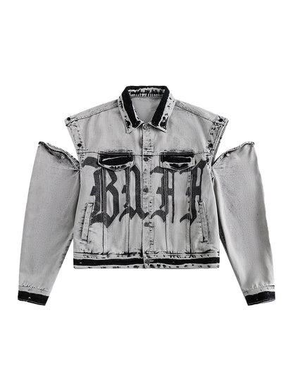 DAMNED CULT DENIM DISTRESSED JACKET - Damned Cult