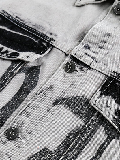 DAMNED CULT DENIM DISTRESSED JACKET - Damned Cult