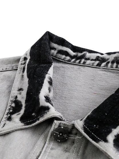 DAMNED CULT DENIM DISTRESSED JACKET - Damned Cult