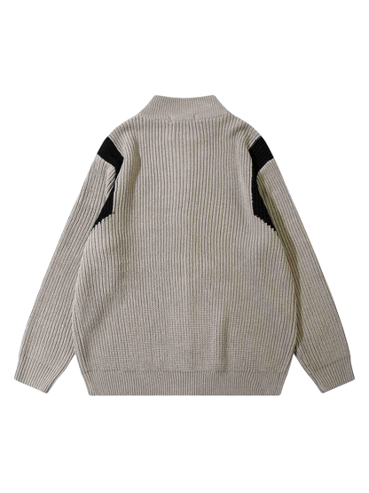 DAMNED CULT BLACK ZIPPER CARDIGAN - Damned Cult