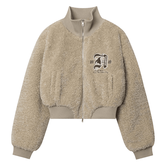 DAMNED CULT SHERPA CROP JACKET - Damned Cult