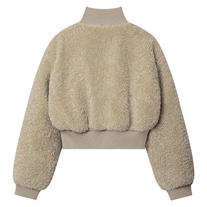 DAMNED CULT SHERPA CROP JACKET - Damned Cult