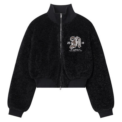 DAMNED CULT SHERPA CROP JACKET - Damned Cult