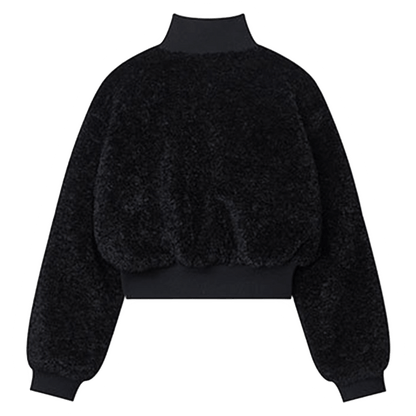 DAMNED CULT SHERPA CROP JACKET - Damned Cult