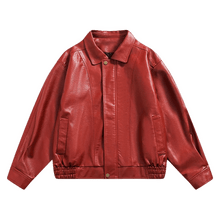 Görseli Galeri görüntüleyiciye yükleyin, DAMNED CULT RED LEATHER JACKET
